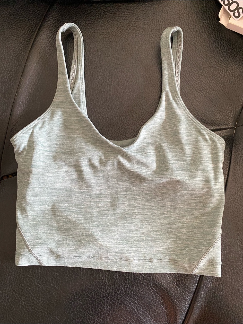 lululemon athletica Sage Green Seamless Crop Bralette
